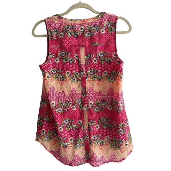 Daniel Rainn Women’s Sleeveless V Neck Floral Top size Small - Picture 5 of 5